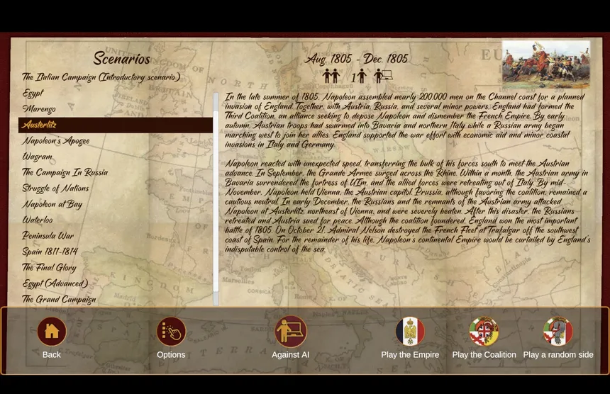 Скриншот 3 к игре Napoleon's Eagles: Game of the Napoleonic Wars