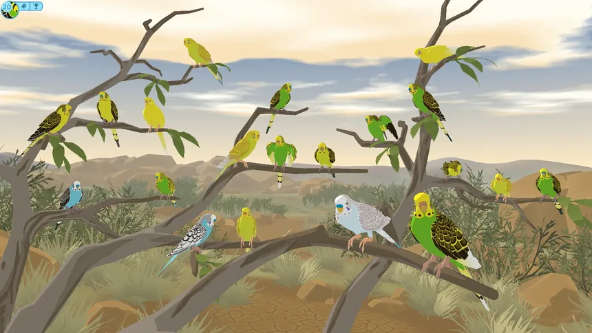 Скриншот 3 к игре Budgie Genetics Simulator