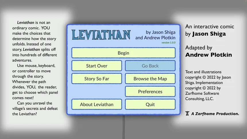 Скриншот 7 к игре Leviathan: An Interactive Comic Book
