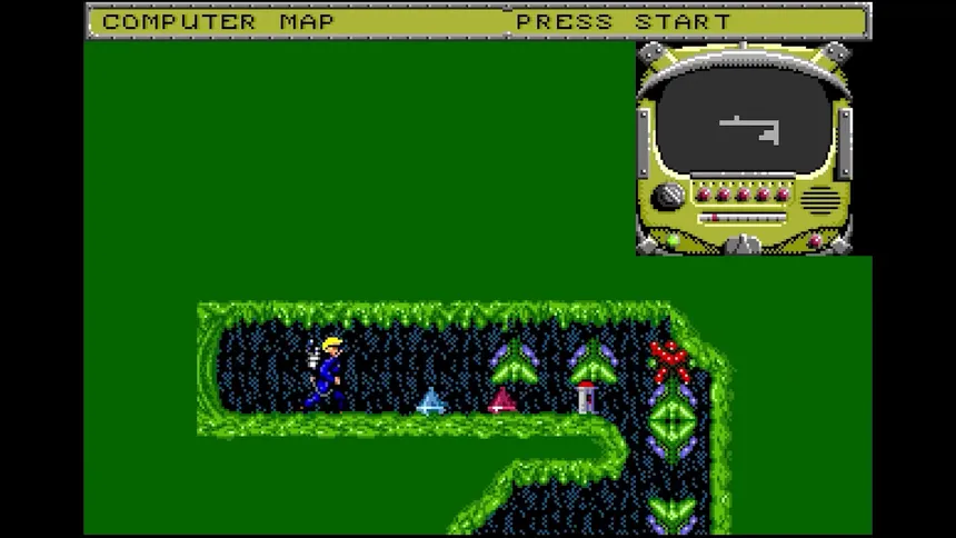 Скриншот 2 к игре Todd's Adventures in Slime World (Lynx/Mega Drive)