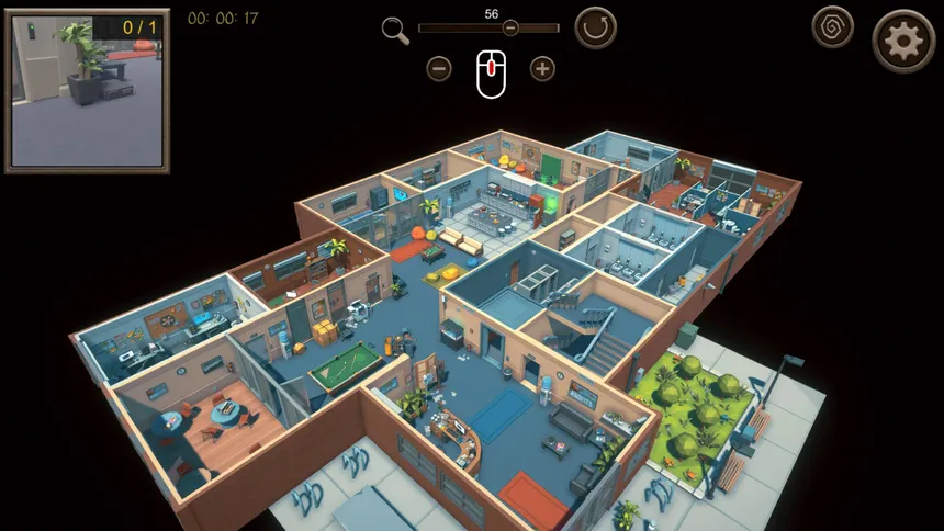 Скриншот 1 к игре Hidden Office Top-Down 3D