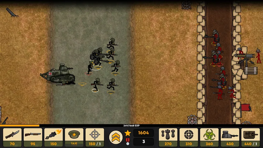 Скриншот 6 к игре Stickman Trenches