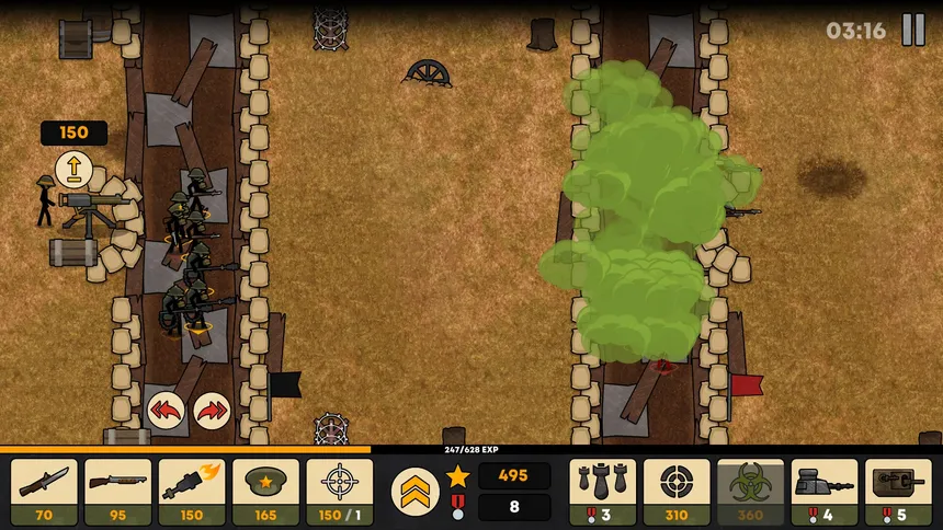Скриншот 8 к игре Stickman Trenches