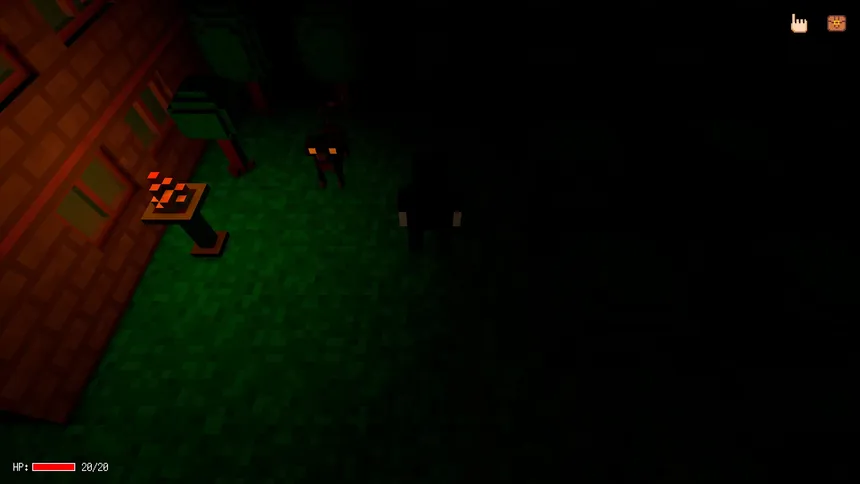 Скриншот 1 к игре Spooky Halloween in the Voxel World (Remake)