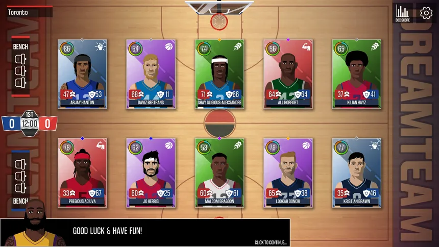 Скриншот 1 к игре Dream Team Basketball