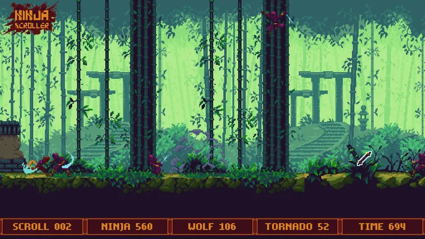 Скриншот 6 к игре Ninja Scroller