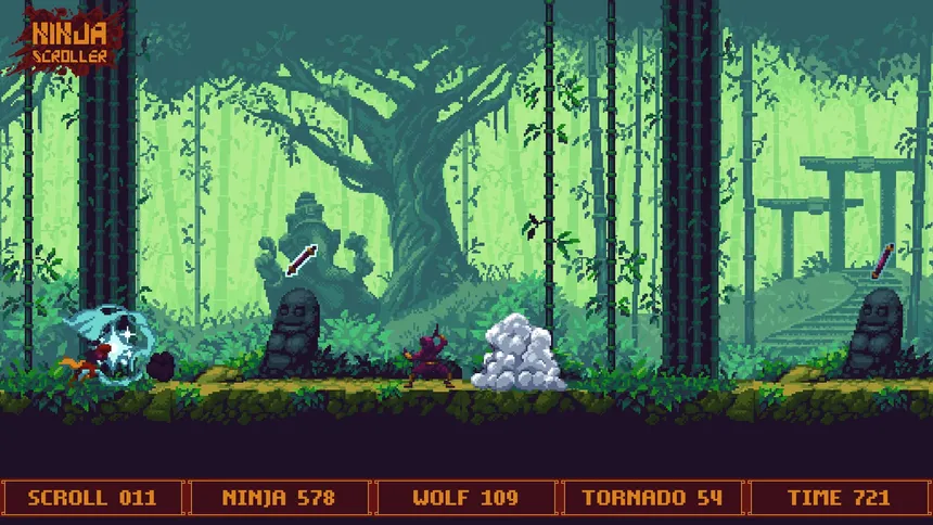 Скриншот 7 к игре Ninja Scroller