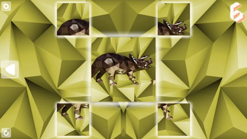 Скриншот 1 к игре Poly Puzzle: Dinosaurs