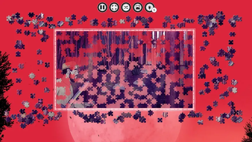Скриншот 4 к игре The Villager and the Werewolf - A jigsaw puzzle tale