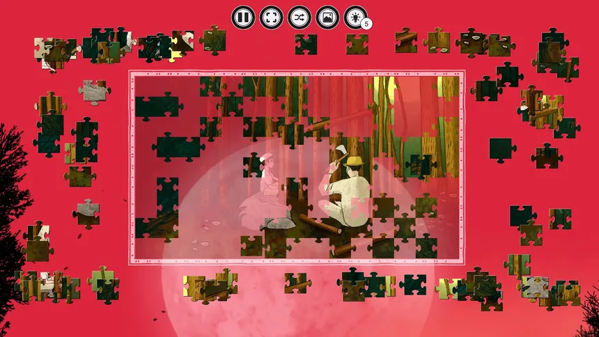 Скриншот 6 к игре The Villager and the Werewolf - A jigsaw puzzle tale