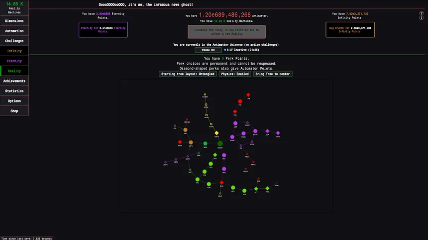 Скриншот 6 к игре Antimatter Dimensions