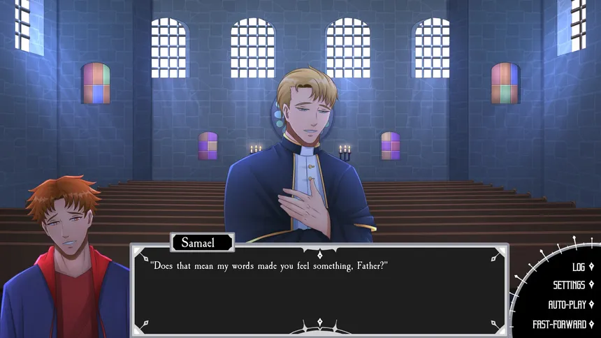Скриншот 2 к игре Forgive My Sins & Desires, Father - Boys Love (BL) Visual Novel