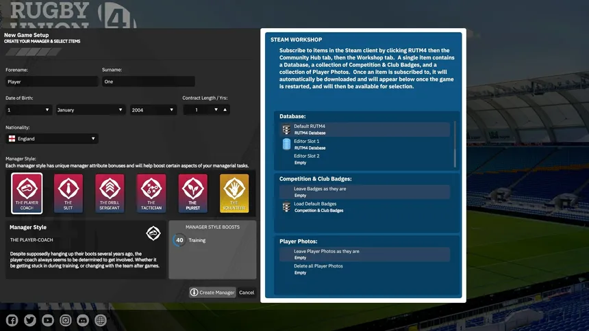 Скриншот 1 к игре Rugby Union Team Manager 4