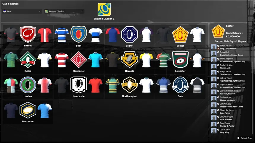 Скриншот 4 к игре Rugby Union Team Manager 4
