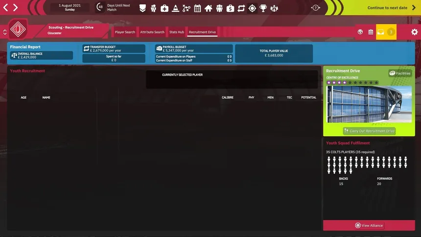 Скриншот 6 к игре Rugby Union Team Manager 4