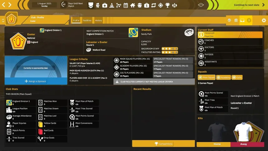 Скриншот 7 к игре Rugby Union Team Manager 4
