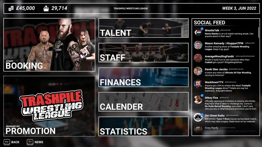 Скриншот 2 к игре Main Event: Wrestling Manager