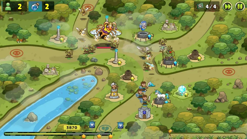 Скриншот 1 к игре Luna & Monsters Tower Defense -The deprived magical kingdom-