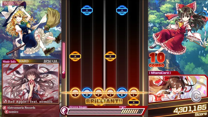 Скриншот 1 к игре Touhou Danmaku Kagura Phantasia Lost