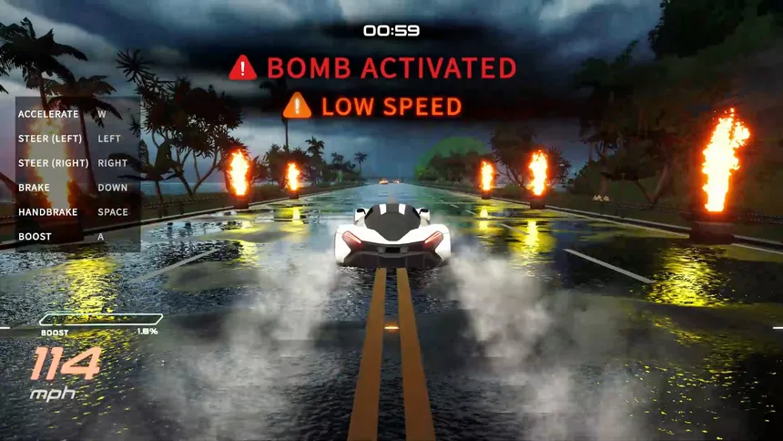 Скриншот 2 к игре Explosive Track - Crazy Action Arcade Racing