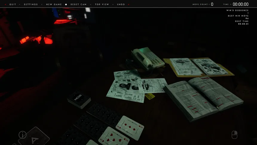 Скриншот 2 к игре Thematic Solitaire: Noir