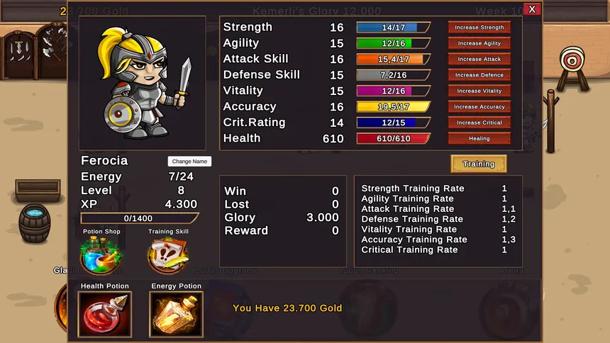 Скриншот 2 к игре Gladiators and Glory