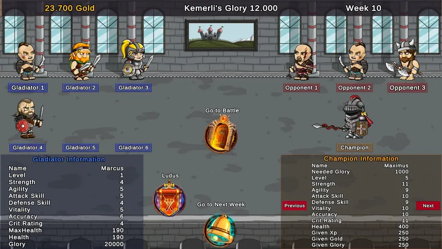 Скриншот 3 к игре Gladiators and Glory