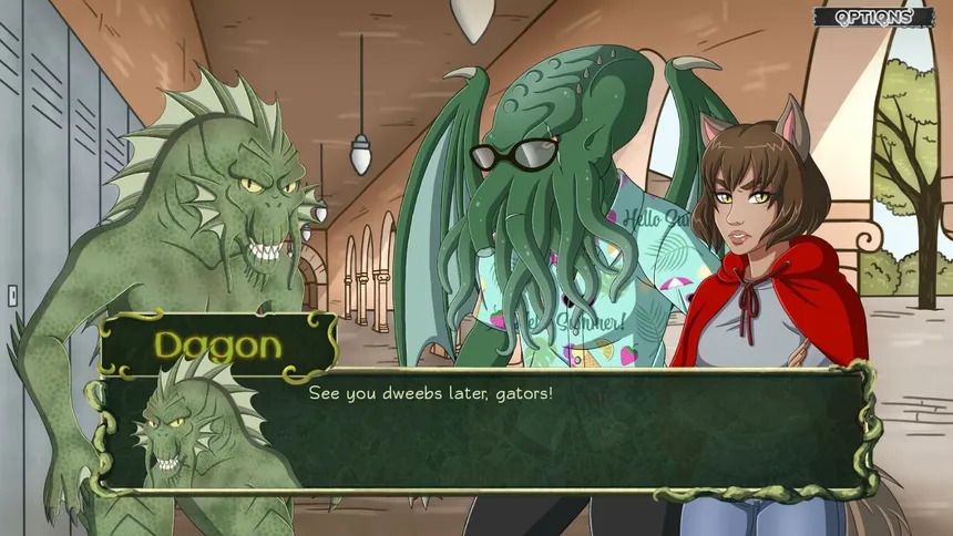 Скриншот 2 к игре Tentacle Prawn: (Actually) A Cthulhu Dating Sim