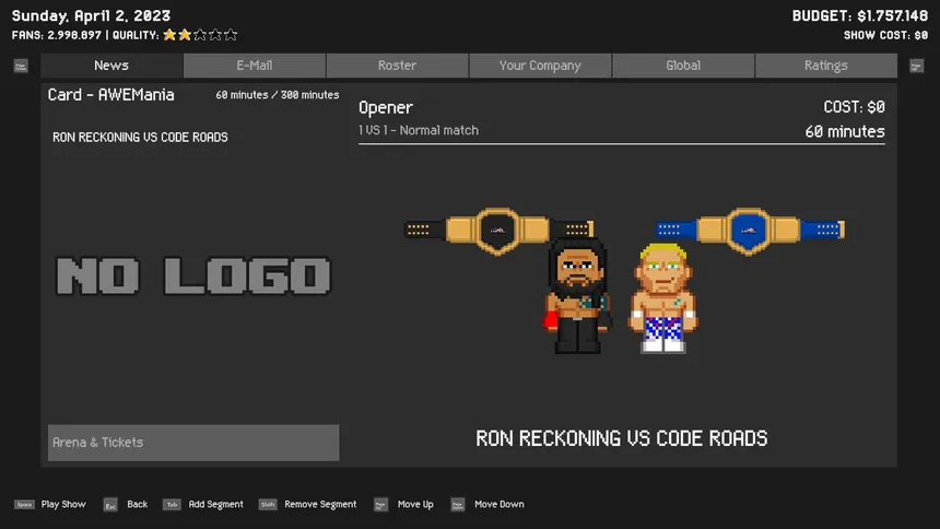 Скриншот 4 к игре Wrestling Manager 2023