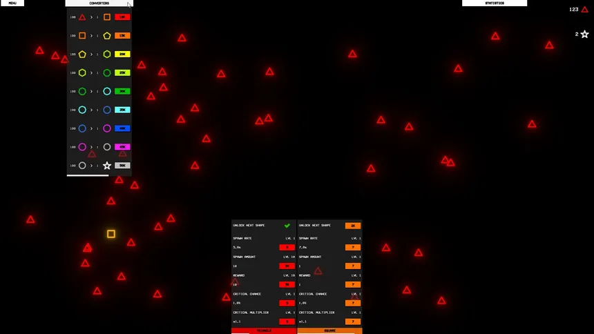 Скриншот 2 к игре Idle Shapes