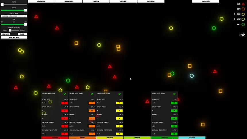 Скриншот 6 к игре Idle Shapes