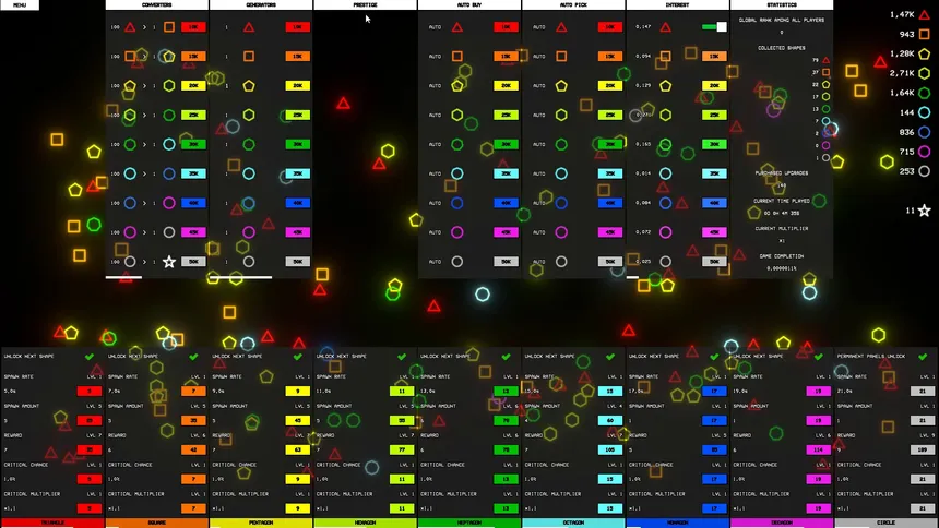 Скриншот 8 к игре Idle Shapes