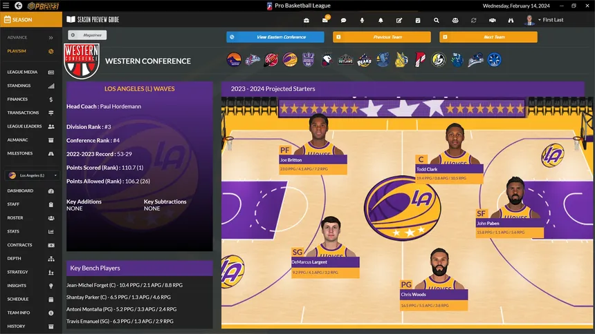 Скриншот 5 к игре Draft Day Sports: Pro Basketball 2023