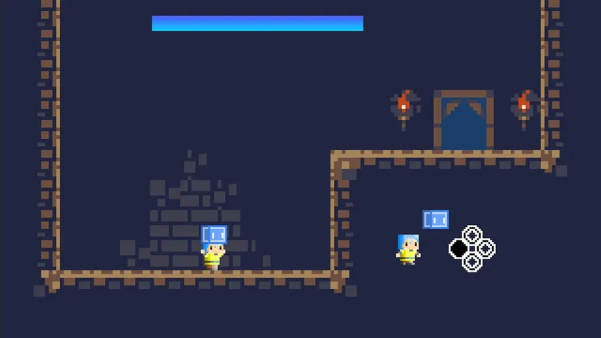 Скриншот 1 к игре BLOCK SLIME CAVE