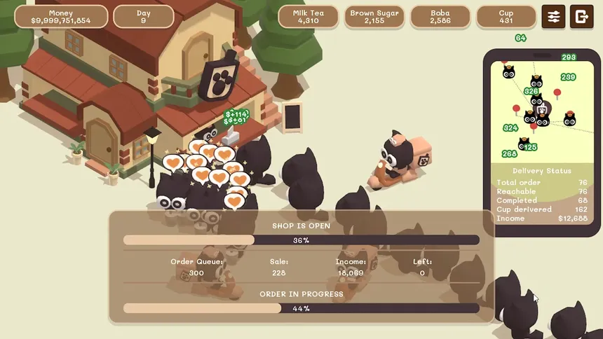 Скриншот 1 к игре Boba Simulator : Idle Shop Management