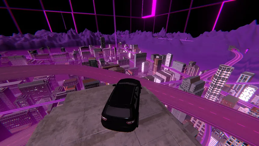 Скриншот 1 к игре Rhythm Drive: Synthwave City