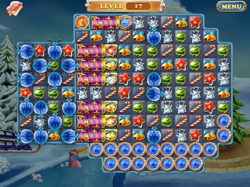 Скриншот 1 к игре Laruaville 4 Christmas Match 3 Puzzle