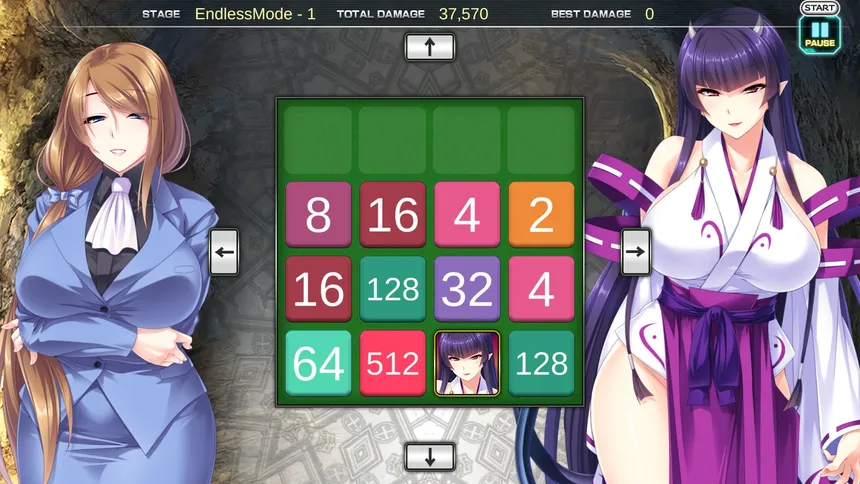 Скриншот 4 к игре Pretty Girls 2048 Strike