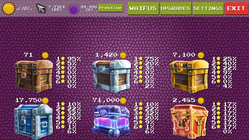 Скриншот 3 к игре Loot Box Waifus