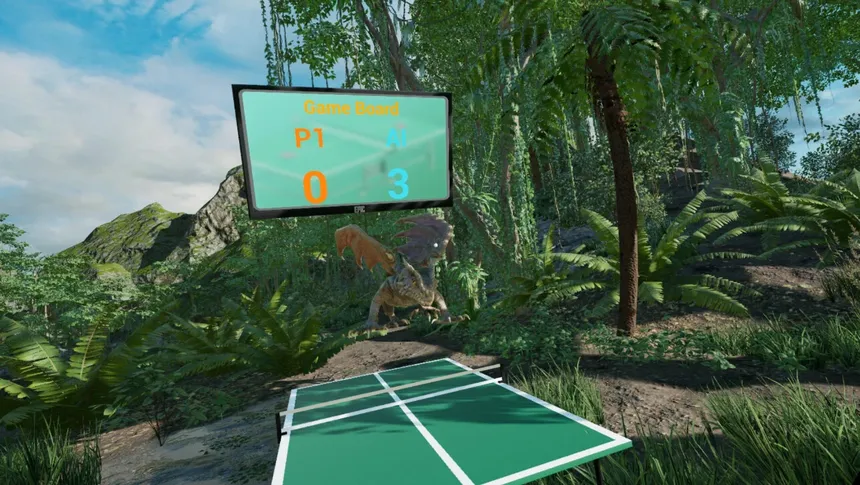 Скриншот 6 к игре VR Dinosaur Pingpong
