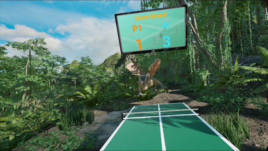 Скриншот 7 к игре VR Dinosaur Pingpong