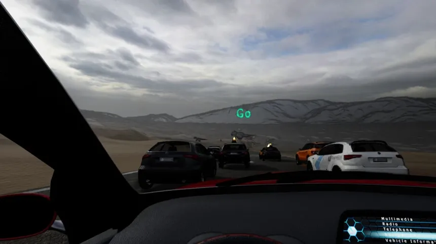 Скриншот 2 к игре VR Racing on Dinosaur Island