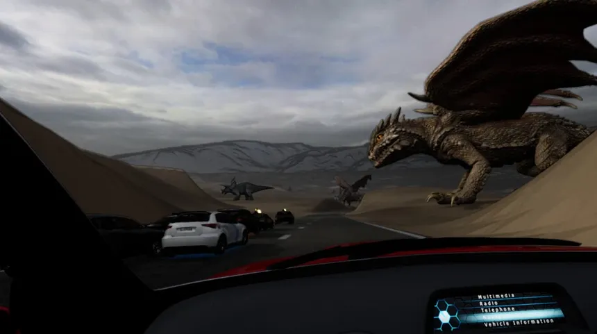 Скриншот 4 к игре VR Racing on Dinosaur Island
