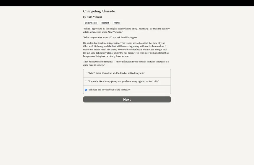 Скриншот 1 к игре Changeling Charade