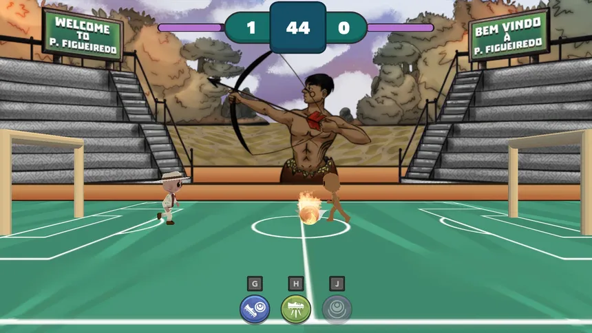 Скриншот 1 к игре Lendas do Pebol: Mythic Football