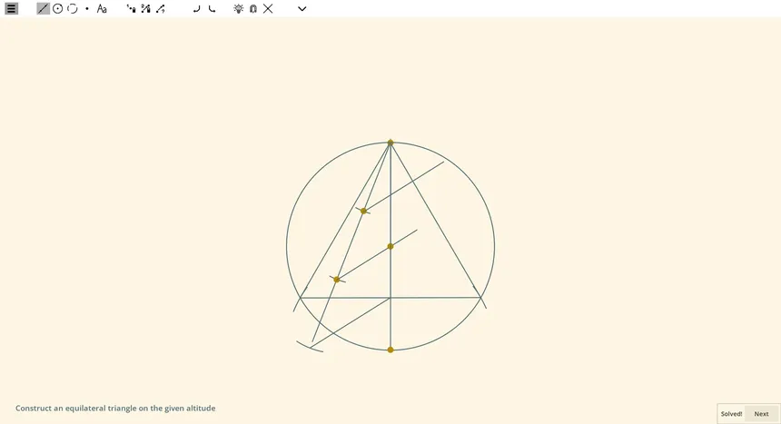 Скриншот 4 к игре Ecocoru : Euclidean Constructions -- Compass & Ruler