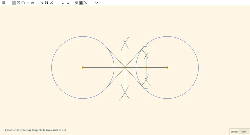Скриншот 5 к игре Ecocoru : Euclidean Constructions -- Compass & Ruler