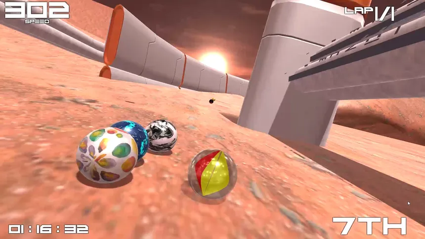 Скриншот 2 к игре Marble Ball Racing 2022