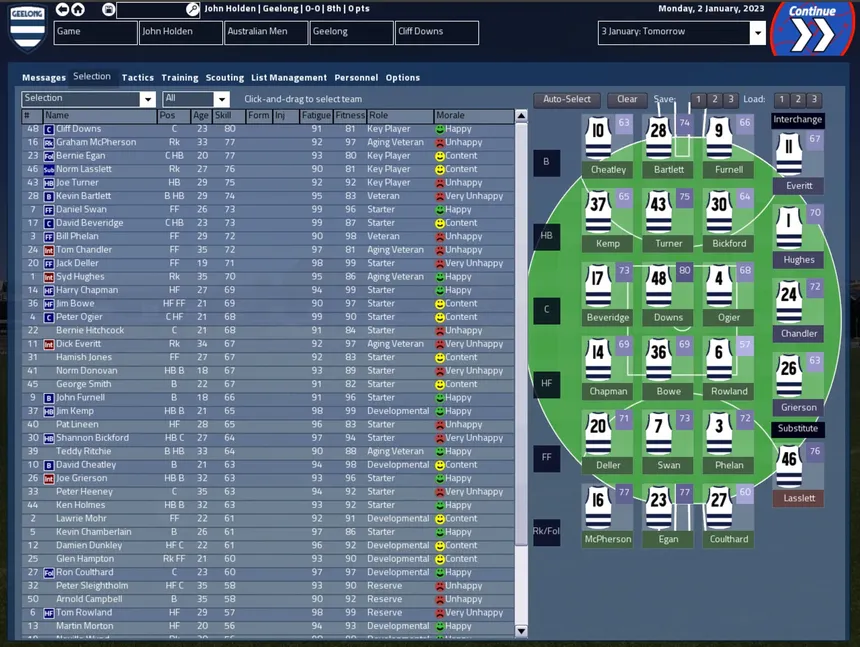 Скриншот 3 к игре Australian Football Coach 2023-24