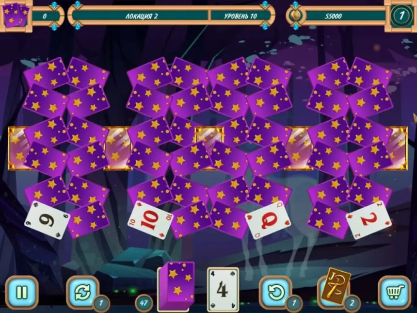 Скриншот 2 к игре Sweet Solitaire. School Witch 3